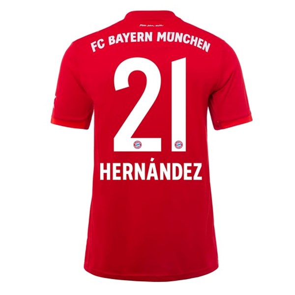 Camiseta Bayern Munich NO.21 Hernández 1ª 2019-2020 Rojo